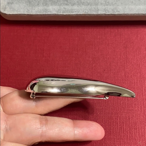🖤GIVENCHY💕VTG silver drop brooch - Picture 10 of 13
